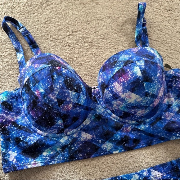 NWOT Torrid Vixen Underwire Push-Up Swimsuit Bikini Set High Waist Bottoms 1X - Picture 5 of 11